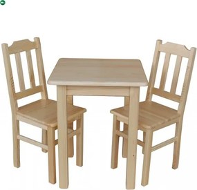 Étkezőasztal kocka 60x60 natúr