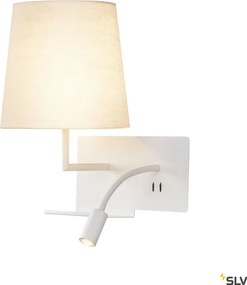 SLV SOMNILA 1003459 Fali lámpa 1x40W/LED 3000K 120LM