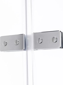 Stuxi Verona Duo 80x80 cm szögletes két csuklóajtós zuhanykabin, 6 mm vízlepergető üveggel, króm