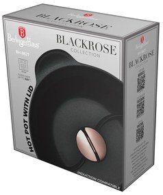 Hot pot indukciós edény fedővel 30 cm tapadásmentes bevonattal Black Rose Collection Berlinger Haus