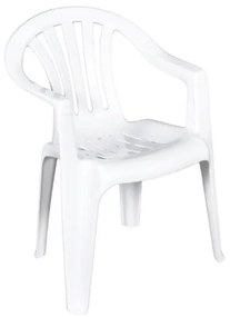 Műanyag kerti szék CYRKON - fehér
