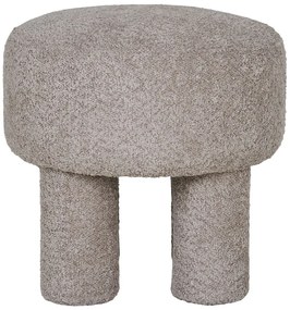 Világosszürke buklé puff Perth – House Nordic