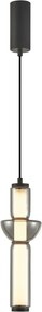 ITALUX 5902854539819 BRUNI Modern Led Függesztett Lámpa Matt Fekete, Halványszürke LED IP20