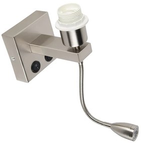 Modern fali lámpa acélból, rugalmas karral - Brescia Combi