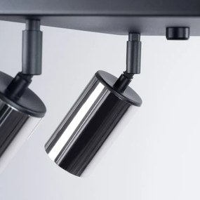 Sollux SL.1370 - Spotlámpa WINX 4xGU10/10W/230V fekete/króm