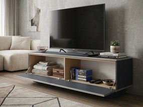 AKCIÓ TV állvány ALVIN 135 cm, antracit/ezüst, II. osztály