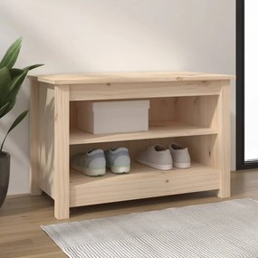 tömör fenyőfa cipőtároló pad 70 x 38 x 45,5 cm