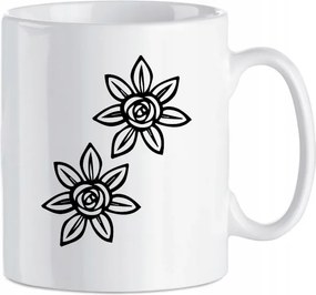 Bögre nyomott virág Virágok 330 ml