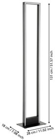 Eglo 99683 - LED Dimmelhető állólámpa SALVILANAS-Z LED/33W/230V 2700-6500K