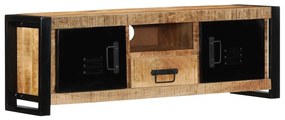 TV szekrény 100x30x35 cm tömör durva fa Mango