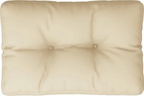 vidaXL bézs szövet raklappárna 60 x 40 x 12 cm