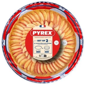 2 darabos PYREX piteforma készlet, Ø 26/28 cm