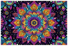 Kép - Kaleidoszkópos mandala (90x60 cm)
