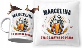 Marcelina párna ajándék bögre szett fényképes nyomtatással