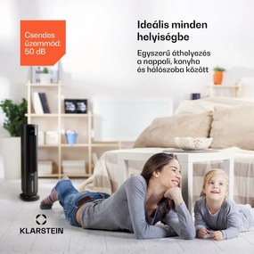 Klarstein Polar Tower Smart, ventilátor, léghűtő, 7L, 85W, távirányító, 5x hűtődoboz