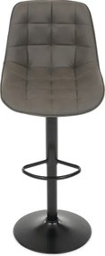 Bárszék szürke színben, szövet kárpittal AUB-V3066 GREY3