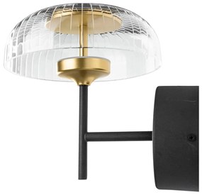 Altavola Design Vitrum oldalfali lámpa 1x7.2 W fekete-átlátszó-arany LA104/W
