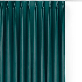 Filumi Függöny rövid velvet matt flexy étkező Sötét Türkiz 140x175