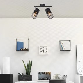 Brilliant - KAMOLO spotlámpa 2xE27/40W/230V fekete