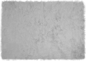 vidaXL Műgyapjú Szőnyeg Tafalla Szürke 140 x 200 cm Poliészter