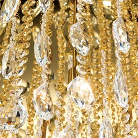 Orion DLU 2516/75-Kristály mennyezeti lámpa CELESTE 12xG9/40W/230V átm. 75 cm arany