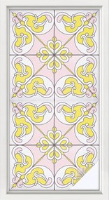 Öntapadós Ablakfólia Adatvédelem Absztrakt virágok 50x100