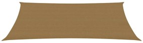 tópszínű HDPE napvitorla 160 g/m² 2,5 x 5 m