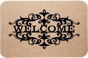 Vászon Lábtörlő Lábszőnyeg dekoratív Welcome mintával