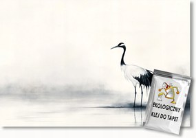 Fotótapéta Flizelina Grafika Ázsia Japán Madár Daru B&amp;w 200x140 ragasztó