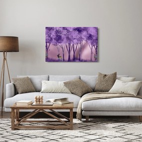 Kép - Szarvasok egy varázslatos erdőben (90x60 cm)