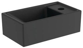 Matt fekete kerámia WC mosdó 37x21 cm i.Life S – Ideal Standard
