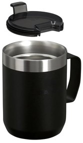 Fekete rozsdamentes acél termobögre 230 ml Stay-Hot Camp Mug Black – Stanley