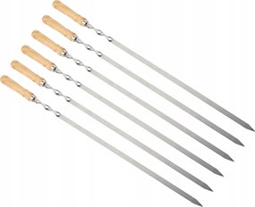 Nyársak Nyárs Rozsdamentes Acél Nyél Égésálló 55CM6X