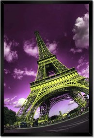 Poszterek keretben 40x60 Lila Eiffel égbolt