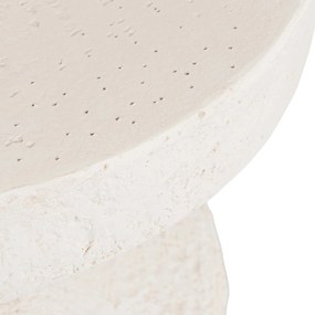 Modern kerek dohányzóasztal LOVI 41 cm krém-bézs