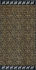 AFRIKA Strandtörölköző barna leopárd 165x90cm