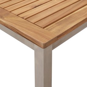 Kültéri Étkezőasztal 200x90x74.5 cm Tömör Tíkfából