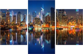 Manhattan képe éjjel (90x60 cm)
