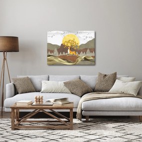 Egy szarvas képe (70x50 cm)