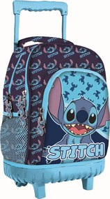 Disney Lilo és Stitch, A csillagkutya Abstract prémium gurulós iskolatáska, táska 44 cm