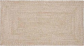 vidaXL Területszőnyegek Természetes és Fehér 80 x 150 cm Juta