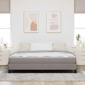 Boxrugós ágy matracmal Tópszínű 180 x 200 cm szövet
