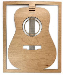 Vidám Fal |  Fából készült fali dekoráció Klasszikus gitár