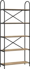 vidaXL Könyvespolc Artisan tölgy 80 x 30 x 183 cm Faanyag