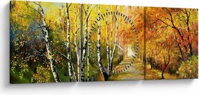 Kép - Egy romantikus sugárút a víz mentén. (órával) (90x30 cm)