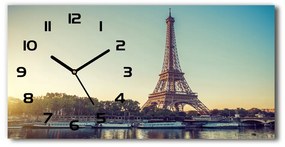 Négyszögletes üvegóra vízszintesen Párizsi eiffel-torony pl_zsp_60x30_f_94387968