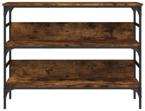 füstös tölgy színű szerelt fa tálalóasztal 100x32x75 cm