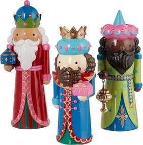 X-MAS dekor figura király piros 20 cm