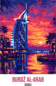 Poszter 70x100cm Burj Al-Arab