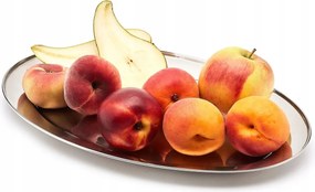 Ovális fém tál felvágottakhoz gyümölcs 35cm Tadar